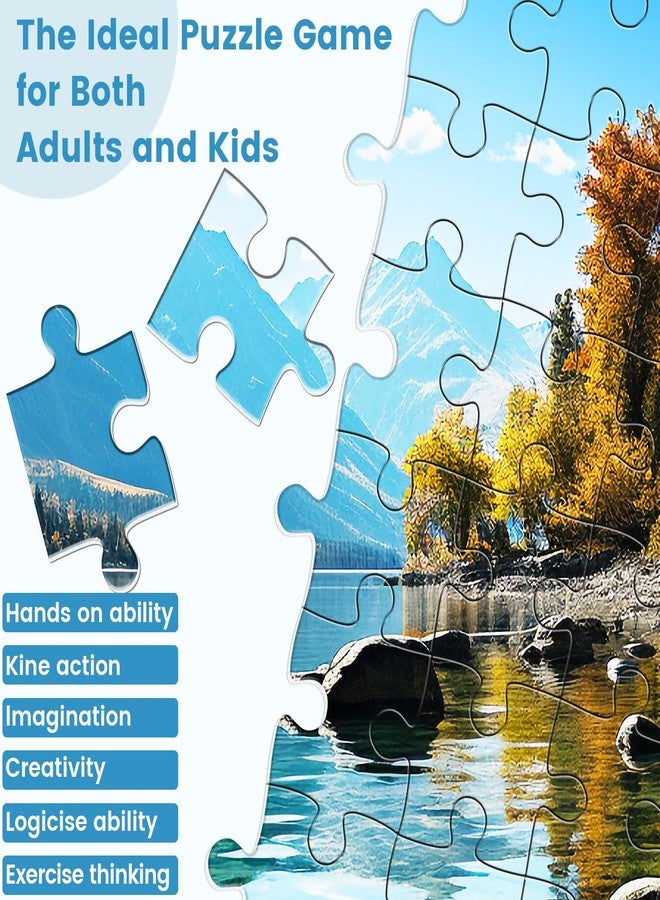 VOLUVOLU 500 Piece Puzzle for Adults, Jigsaw Puzzle,Glacier Park Jigsaw Puzzles 500 Pieces Birthday Party for Family Adults Funny Puzzle - Image 2